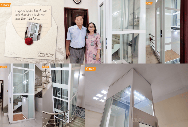 Thang máy Cibes giúp việc di chuyển giữa các tầng nhà thuận tiện hơn đáng kể